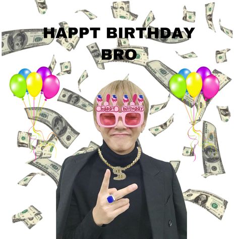 #bts #happybirthday #hbd #btsmeme Birthday Kpop Meme, Kpop Birthday Cards, Happy Birthday Meme Kpop, Happy Bday Meme, Happy Birthday Kpop, Hbd Happy Birthday, Happt Birthday, Happy Birthday Taehyung, Happy Birthday Bro