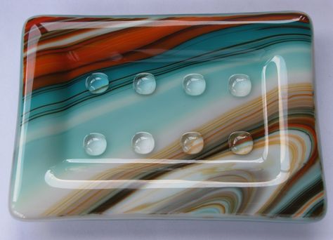 Fused glass soap dish - Fused Glass by Christine Smith Glass Mosaic Diy, Diy Dish Soap, Zoo Ideas, Glass Cactus, Fused Glass Dishes, Glass Fusion Ideas, Fused Glass Artwork, Glass Art Projects, Glass Backsplash