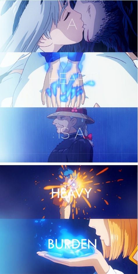 How's Moving Castle, Howl X Sophie, Castle Anime, Howls Moving Castle Wallpaper, Calming Artwork, Howl Jenkins, A Heart's A Heavy Burden, Howls Moving Castle Art, Ghibli Love