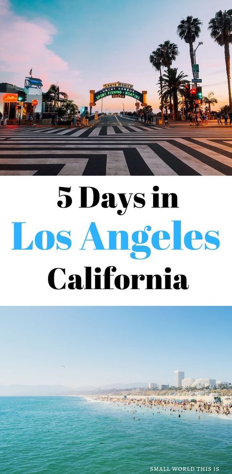 Need help creating an Los Angeles itinerary for 5 days and how to make the most of your time in this city? Here's a complete guide to how to make the most of your visit, including which sights to see, where to eat, and where to stay #losangeles #travel Los Angeles Trip, California Beach Vacation, Los Angeles Itinerary, La Travel Guide, Los Angeles Travel Guide, London Travel Guide, Los Angeles Downtown, Best Beaches To Visit, Los Angeles Travel