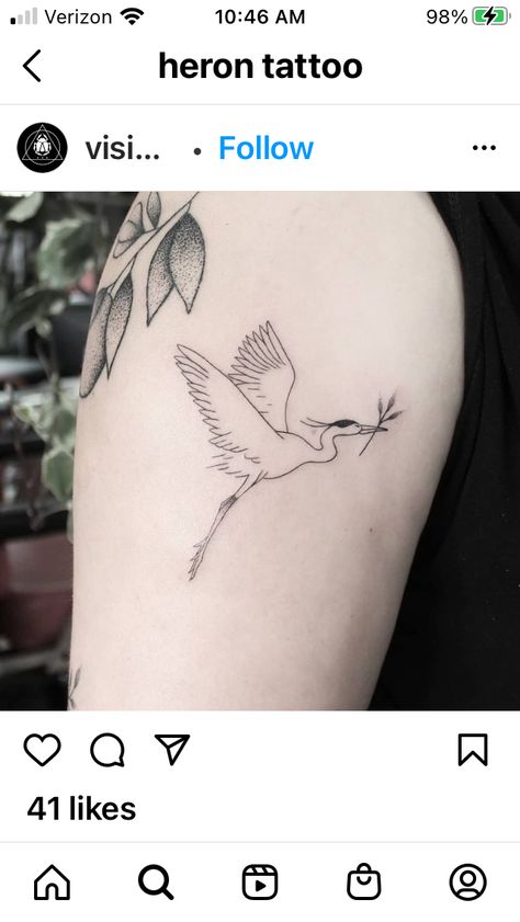 Flying Heron Tattoo, Sandhill Crane Tattoo Simple, Blue Heron Tattoo Minimalist, Great Blue Heron Tattoo Simple, Night Heron Tattoo, Blue Heron Tattoo, Heron Tattoo, Smile Tattoo, Flying Tattoo