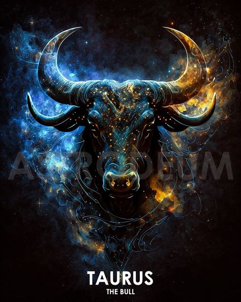 Taurus Wallpaper, Bull Artwork, Taurus Art, Taurus Bull, Taurus And Scorpio, Bull Art, Bull Tattoos, Taurus Zodiac Facts, Aries Tattoo