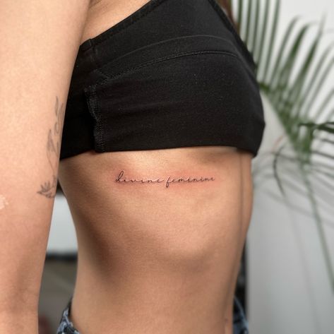 One of my favourite things to tattoo, script, text, whatever you want it to say. I've got you. #scripttattoo #texttattoo #finelinetattoo Script Quote Tattoo, See The Good Tattoo Font, Script Stomach Tattoo, Trust The Process Tattoo Font, Kaitlyn Bristowe Tattoo, Text Tattoo, Tattoo Script, Healthy Lifestyle Inspiration, Fine Line Tattoos