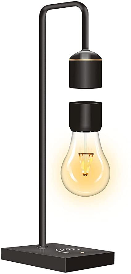 Floatidea Floating LED Table Lamp Magnetic Bulb with Wireless Mobile Phone Charger Decorative Light Gift Night Light for Room Decoration : Amazon.de: Lighting Floating Lamp, Office Desk Toys, Floating Table, Floating Lights, Light Bulb Lamp, Bedside Lighting, Lamp For Bedroom, Led Table, Desk Toys