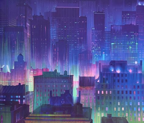 Spiderverse Visuals, Spiderverse City, City Background Art, Spiderverse Background, City Background Drawing, Spiderverse Dr, City Concept Art, Comic Book Background, Cityscape Drawing