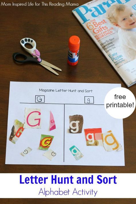 A Letter Worksheet, Letter Hunt, Abc Centers, Alphabet Activity, Kindergarten Letters, Abc Activities, Alfabet Letters, Preschool Literacy, Preschool Letters