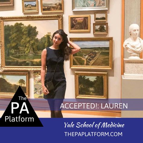 Accepted: Lauren - Yale School of Medicine — The PA Platform Physician Assistant School, School Interview, Interview Guide, Vascular Surgery, Nurse Manager, Education University, Pa School, Different Careers, Medical Laboratory Science