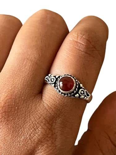 Carnelian Engagement Ring, Rings Boho, Carnelian Ring, Handmade Rings, Dainty Ring, Women Vintage, Ring Wedding, Ring For Women, Statement Ring