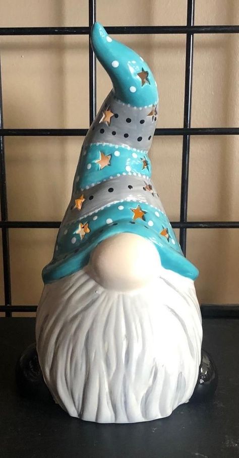 Holiday Pottery, Air Dry Clay Projects, Gourds Crafts, Christmas Clay, Polymer Clay Christmas, Cement Crafts, Hand Built Pottery, Garden Gnome, Gnomes Crafts