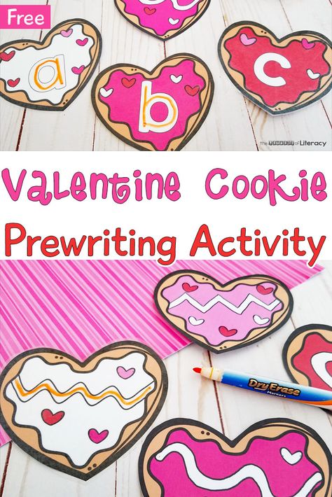 Valentine Writing Center Preschool, Kindergarten Valentines Activity, Valentines Day Pre K Crafts, Valentines Shapes Activities, Valentines Name Craft Preschool, Valentines Motor Activities, Valentines Day Letter Activities Preschool, Valentines Letter Activities For Preschool, Valentines Day Centers Preschool