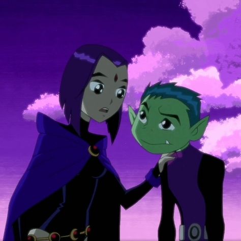 Beastboy And Terra, Starfire And Beast Boy, Raven And Beast Boy, Teen Titans Raven, Robin And Raven, Raven Beast Boy, Ben 10 Comics, Teen Titan, Arte Dc Comics