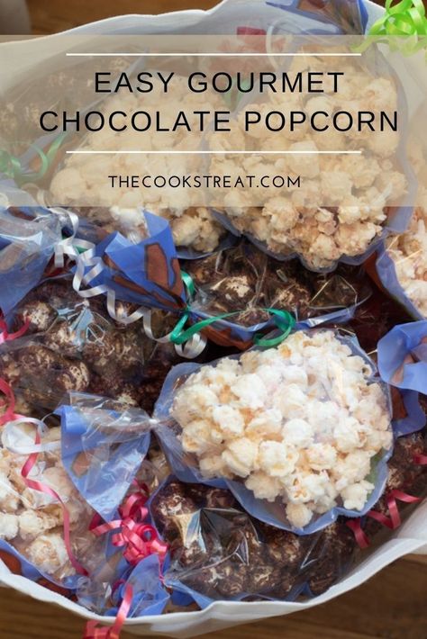 This easy gourmet chocolate popcorn comes together in 10 minutes and is so delicious. It makes the perfect easy neighbor gift or holiday party treat. I’m sharing five amazing flavor combinations, but there are endless possibilities you can create. #TheCooksTreat #ChocolatePopcorn #GourmetPopcorn Chocolate Cover Popcorn, Cinnamon Popcorn, Holiday Party Treats, Popcorn Treats, Flavor Combinations, Chocolate Popcorn, Melting White Chocolate, Coconut Chips, Holiday Snacks