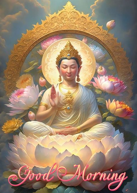 Good Morning Buddha, Good Morning Nature Images, Good Morning Massage, Morning Nature, Good Morning Nature, Good Morning Animation, Good Morning Beautiful Quotes, Buddha Meditation, Green Tara