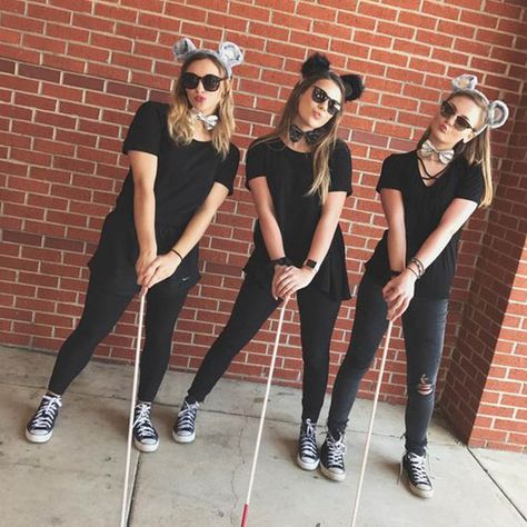 10 ideas de disfraces de moda para el 2019 - Mujer de 10 Trio Costumes, Cute Group Halloween Costumes, Bff Halloween Costumes, Best Friend Halloween Costumes, Trio Halloween Costumes, Halloween Costumes For 3, Duo Halloween Costumes, Holloween Costume, Costumes For Teens