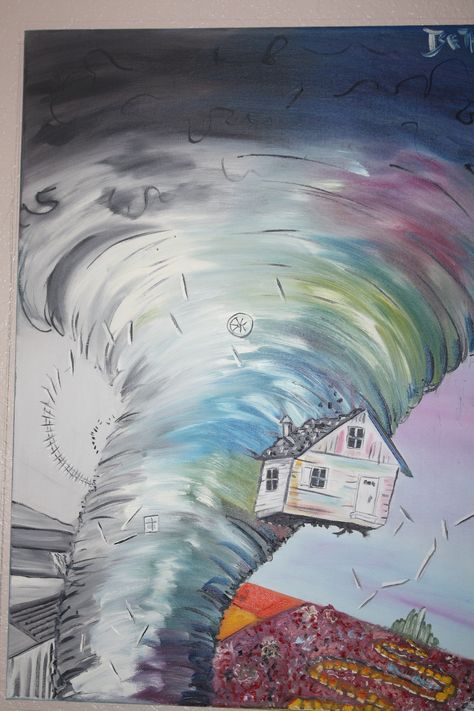 wizard of oz tornado Wizard Of Oz Painting Ideas, Wizard Of Oz Drawing, Tornado Wizard Of Oz, Wizard Of Oz Sketches, Tornado Craft, Wizard Of Oz Watercolor, Wizard Of Oz Tornado, Wizard Of Oz Watercolor Art, Wizard Of Oz Abstract Art