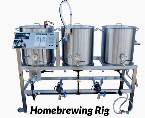 Brew Stand, Homebrew Setup, Beer Rack, Beer Brewing Equipment, Home Brewing Equipment, Diy Beer, Homebrew Recipes, Home Brewery, Home Brew