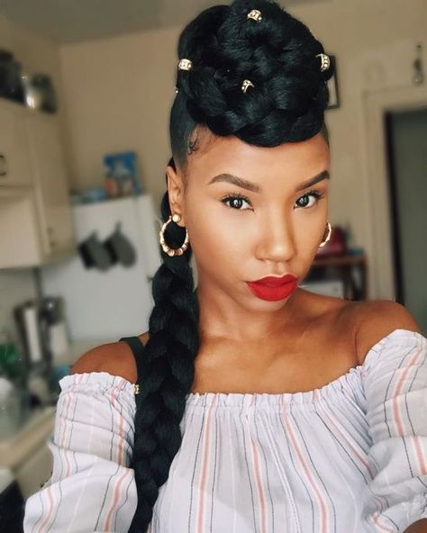 Instagram-Approved Protective Hairstyles | Natural Braided Hairstyles, Curly Braids, Natural Braids, Hairstyles Natural, Pelo Afro, Black Bridal, Natural Hair Updo, Braided Hairstyles Updo, Natural Women