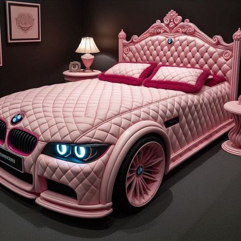 Car Beds For Kids, Weird Beds, Unusual Beds, Bed Inspired, Car Toys For Kids, Creative Beds, Handbag Cakes, Concept Furniture, Sleep Posture