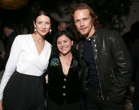 Here’s what Gabaldon told EW in 2016 about the casting of Sam Heughan as Jamie: “I had no idea what to expect when they sent me the audition tapes, but five seconds in, I was thinking he looks fine. Another five seconds, he was Jamie Fraser. I was astonished.” And Balfe? “Caitriona does a beautiful job with Claire. She is different than the book, and that’s because most of what you find funny about Claire is the things she’s thinking, and you can’t do that on a show without constant voiceover.” Claire Outlander, Outlander Books, 67th Birthday, Outlander Novel, Claire Randall, Diana Gabaldon Outlander, Sam And Cait, Claire Fraser, Outlander Book