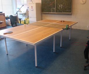 Everybody that has ever installed a click laminate floor knows that you always end up with a ton of spare planks.  This is what you do with it.   ... Folding Ping Pong Table, Outdoor Ping Pong Table, Cool Things To Build, Table Tennis Table, Ping Pong Tables, Pallet Garden Furniture, Tennis Table, Make A Table, Pong Table