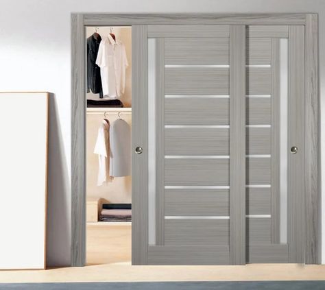 Italy Door, Bypass Doors, European Doors, Soft Opening, Brown Doors, Grey Doors, Sliding Closet, Sliding Closet Doors, Style Français