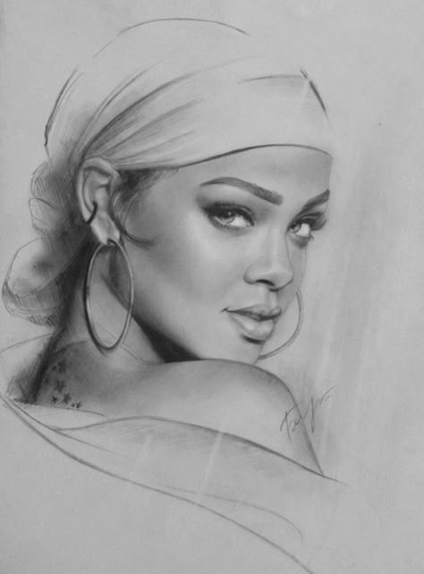 Beyonce Drawing, Rihanna Drawing, Beautiful Pencil Drawings, Drawing Realistic, Afrikaanse Kunst, Beginner Art, Black And White Sketches, Art Sketches Pencil, Art Drawings Sketches Pencil