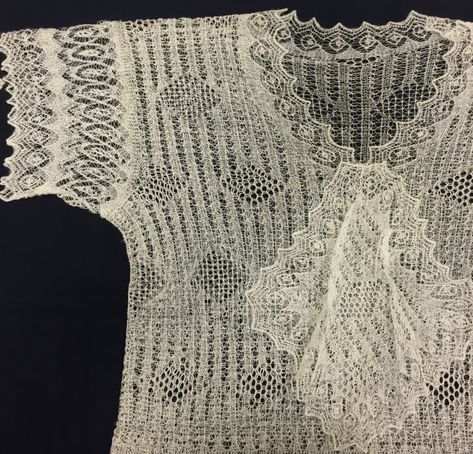 The Seductiveness of Fine Knitted Lace Blouses | Shetland Museum & Archives Fitted Knit Top With Lace Detail, Shetland Lace Knitting Patterns, Loupy Studio, Shetland Lace Knitting, Knit Eyelet Lace Pattern, Shetland Lace Shawl, Lace Jumper, Knit Diamond Lace Pattern, Lace Yoke Knit Sweater Pattern