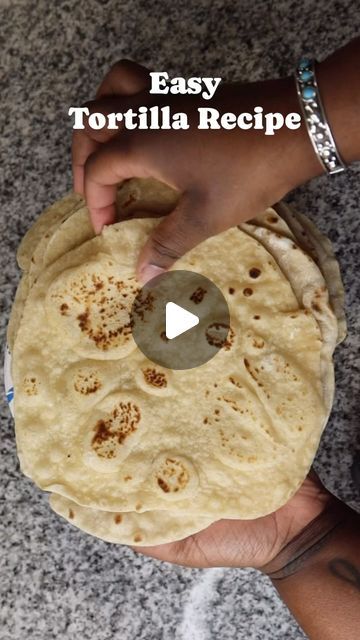 Easy Tortilla Recipe, Fresh Basil Recipes, Recipes With Flour Tortillas, How To Make Tortillas, Homemade Flour Tortillas, Biscuit Bread, Baking Basics, Cup Of Water, Tortilla Recipe