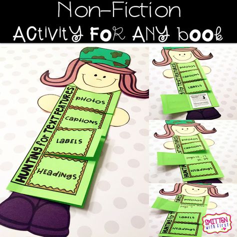 Text Features 1st Grade, Text And Graphic Features Activities, Fiction Vs Nonfiction First Grade, Nonfiction Text Features 2nd Grade, Text Features 2nd Grade, Text Features First Grade, Nonfiction Text Features Activities, Fiction Vs Nonfiction, Comparing Texts