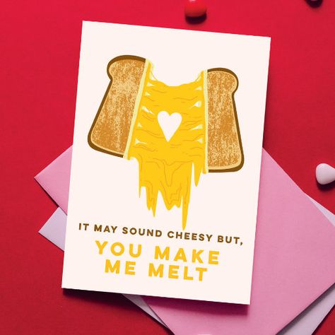 Dirty Valentine, You Make Me Melt, Funny Love Cards, Romantic Gifts For Him, Christmas Pregnancy Announcement, Beautiful Birthday, Cute Card, Holiday Postcards, Save The Date Invitations