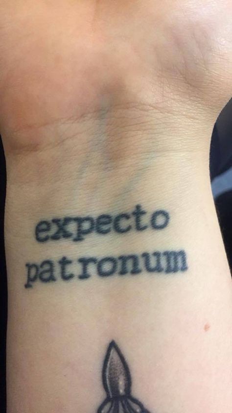 Expecto Patronum Tattoo, Realistic Flower Tattoo, Survivor Tattoo, Hp Tattoo, Awareness Tattoo, Health Tattoo, Small Tats, Expecto Patronum, Semicolon Tattoo