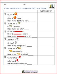 1st grade Addition and Subtraction problems image 1st Grade Addition And Subtraction, 1st Grade Addition, Addition And Subtraction Word Problems, Mental Maths Worksheets, Mental Maths, Math Olympiad, Addition Words, Math Lab, Addition Word Problems