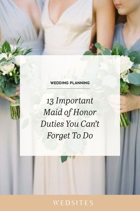 Maid Of Honor List Of Duties, Things To Do For Bride On Wedding Day, Maid Of Honor Questions To Ask The Bride, Bridal Party Responsibilities, How To Be A Good Maid Of Honor, Maid Of Honor Day Of Wedding, Maid Of Honour Ideas, Maid Of Honor Duties Wedding Day, Wedding Gifts From Maid Of Honor