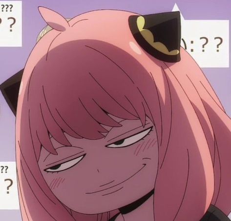 Funny Anime Characters Faces, Anya Pfp Funny, Spy Family Funny Face, Anya Funny Wallpaper, Anya Face Funny, Anya Face Expression, Anya Forger Expressions, Anime Funny Face Wallpaper, Anya Smirk Face