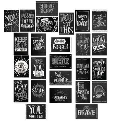 PRICES MAY VARY. Includes: 25 retro chalkboard style postcards. 25 designs with one postcard of each design. Convenient Size: These inspiring postcards measure 4" x 6" with ample room on the back for messages of encouragement, address label and postage. Chalkboard Designs: Postcards feature 25 encouraging one-of-a-kind designs. With retro style designs, these cards are great for sending as a pick me up to friends, family, students, or for use as encouraging office or classroom décor. Perfect For Messages Of Encouragement, Smile World, Funny Postcards, Message Of Encouragement, Postcard Book, Chalkboard Designs, Chalkboard Style, Teacher Notes, Quote Cards