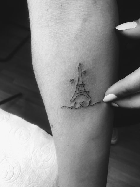 Eiffel Tower Tattoo, Tower Tattoo, Paris Tattoo, Small Tattoos, Flower Tattoo, Eiffel Tower, Tower, Paris, Tattoos