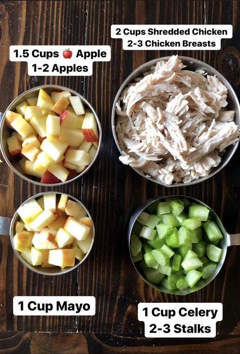 Serve these simple sides with a simple apple chicken salad sandwich recipe. The chicken salad is made with celery, apples, shredded chicken and mayo. The mayo can be swapped out for greek yogurt for a healthier alternative. Perfect simple sandwich recipes for fall. #chickensalad #chickensaladrecipe #applechickensalad #fallrecipe #sandwichrecipe #simplerecipe Simple Sandwich Recipes, Easy Chicken Salad Sandwich, Apple Chicken Salad, Simple Sides, Salad Sandwich Recipe, Chicken Salad Sandwich Recipe, Celery Recipes, Chicken Salad With Apples, Chicken Salad Recipe Easy