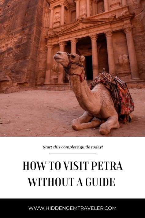 How to Visit Petra Without a Guide - Hidden Gem Traveler Middle Eastern History, Bucket List Destinations, Life Time, Hidden Gem, Travel Stories, Travel Bucket List, The Bank, Hidden Gems, Middle East