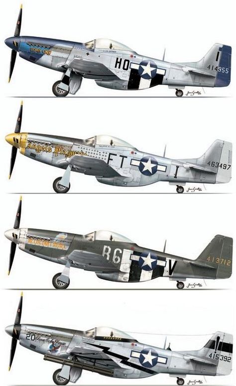 P-51D Mustang                                                                                                                                                     Más: Wwii Fighter Planes, Wwii Airplane, Wwii Fighters, Aircraft Painting, Air Craft, Wwii Plane, Air Fighter, Ww2 Planes, P51 Mustang