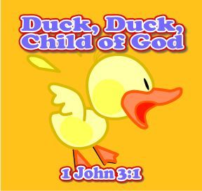 Duck, Duck, Child of God: A Fun Bible Verse Game for Preschoolers for 1 John 3:1 Bible Verse Games, Creation Games, Games For Preschoolers, God Pic, Toddler Bible, Creation Bible, Preschool Bible Lessons, Bible Teaching, Bible Songs