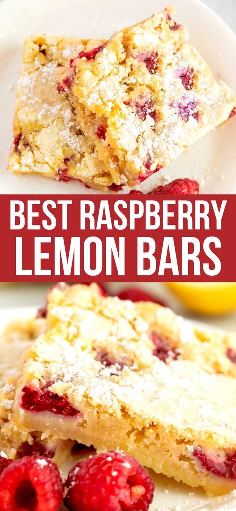 Lemon Raspberry Desserts, Raspberry Lemon Bars, Lemon Raspberry Bars, Decadent Cheesecake, Recipe Cheesecake, Lemon Bars Easy, Raspberry Bars, Raspberry Desserts, Lemon Bar