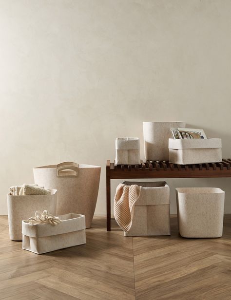 A big part of curating a livable design is creating storage throughout your home. SortJoy's Transformation set has everything you need to turn a closet, entryway, or utility room into a tidy space and make your day a bit more seamless. The set includes three of their Sculpted bins, three small Flex bins, one original Flex bin, and one Handle bin—all constructed with the quality and modern touch they're known for. Creating Storage, Lulu And Georgia, Utility Room, Organizing Bins, Storage Bins, Girl's Room, Storage And Organization, Make Your Day, Entryway