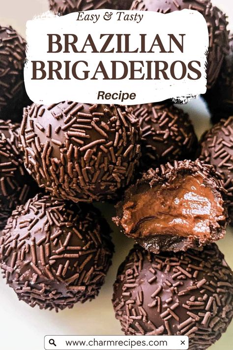 How to Make Brazilian Brigadeiros at Home Brazilian Candy, Brazilian Brigadeiro, Brigadeiro Recipe, Lemon Crepes, Brazilian Chocolate, Cranberry Orange Shortbread Cookies, Brazilian Desserts, Brazilian Recipes, Healthy Apple