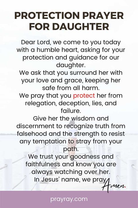 Prayer for my daughter to give her Strength, Protection, and Healing Prayers For Prodigal Daughter, Protection Prayer For Children, Prayer For Daughter Protection, Prayer For My Daughter Healing, Prayer For Daughter Encouragement, Prayers For Children Protection, Prayer For My Daughter Protection, Prayers For Daughters, Prayer For Your Daughter