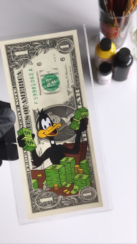 Money Paintings, Dollar Art, Disney Money, Dagobert Duck, Money Art, Money Stickers, Pizza Art, New Money, Coin Art