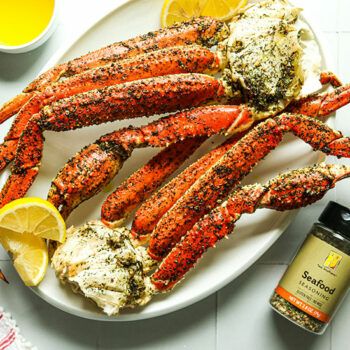 Easy Baked Crab Clusters | Heinen's Grocery Store Crab Clusters Recipe, Cooking Crab Legs, Cooking Crab, Baked Crab, King Crab Legs, Seafood Seasoning, King Crab, Crab Recipes, Crab Legs