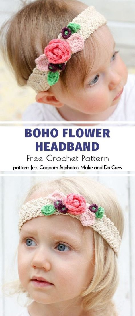 Crochet Headbands Free Patterns, Crochet Baby Headbands, Crochet Baby Headband, Head Crochet, Headbands For Babies, Crochet Headband Tutorial, Crochet Children, Crochet Ear Warmer Pattern, Crochet Headband Free