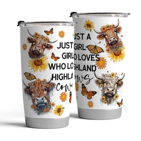 PRICES MAY VARY. Great Cow Gift for Women: Bring a smile to her face with our sunflower cow mug tumbler gift. Suitable for retirement gifts for women, going away gift for coworker, thank you gifts for coworkers, Christmas gifts, mom birthday gifts, mothers day gifts, farewell gifts for coworkers, farewell gifts for friends, wife, kids, her. Cherish Your Love for Highland Cows: Embrace your passion for these gentle giants with our exclusive stainless steel tumbler featuring the endearing quote, " Cow Cup, Farewell Gift For Coworker, Cow Stuff, Highland Cow Gifts, Coworkers Christmas, Cow Tumbler, Cow Mug, Retirement Gifts For Women, Highland Cows