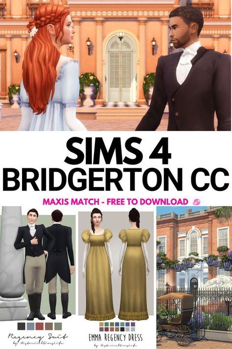 sims 4 bridgerton cc Sims 4 Regency Cc, Sims Historical, Magic Cottage, Sims 4 Historical, Sims 4 Decades Challenge, Walking Dress, Sims Packs, The Sims 4 Packs, Sims 4 Cc And Mods