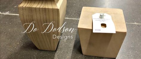 How I Made Furniture Feet With Wood Finials | Do Dodson Designs Furniture Feet Ideas, Diy Furniture Legs Ideas, Pottery Barn Paint, Wood Finials, Deck Cost, Outdoor Decking, Distressed Furniture Diy, Wood Bench Outdoor, Diy Storage Rack